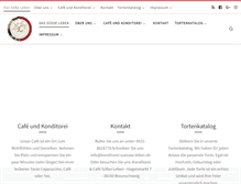 Tablet Screenshot of konditorei-suesses-leben.de